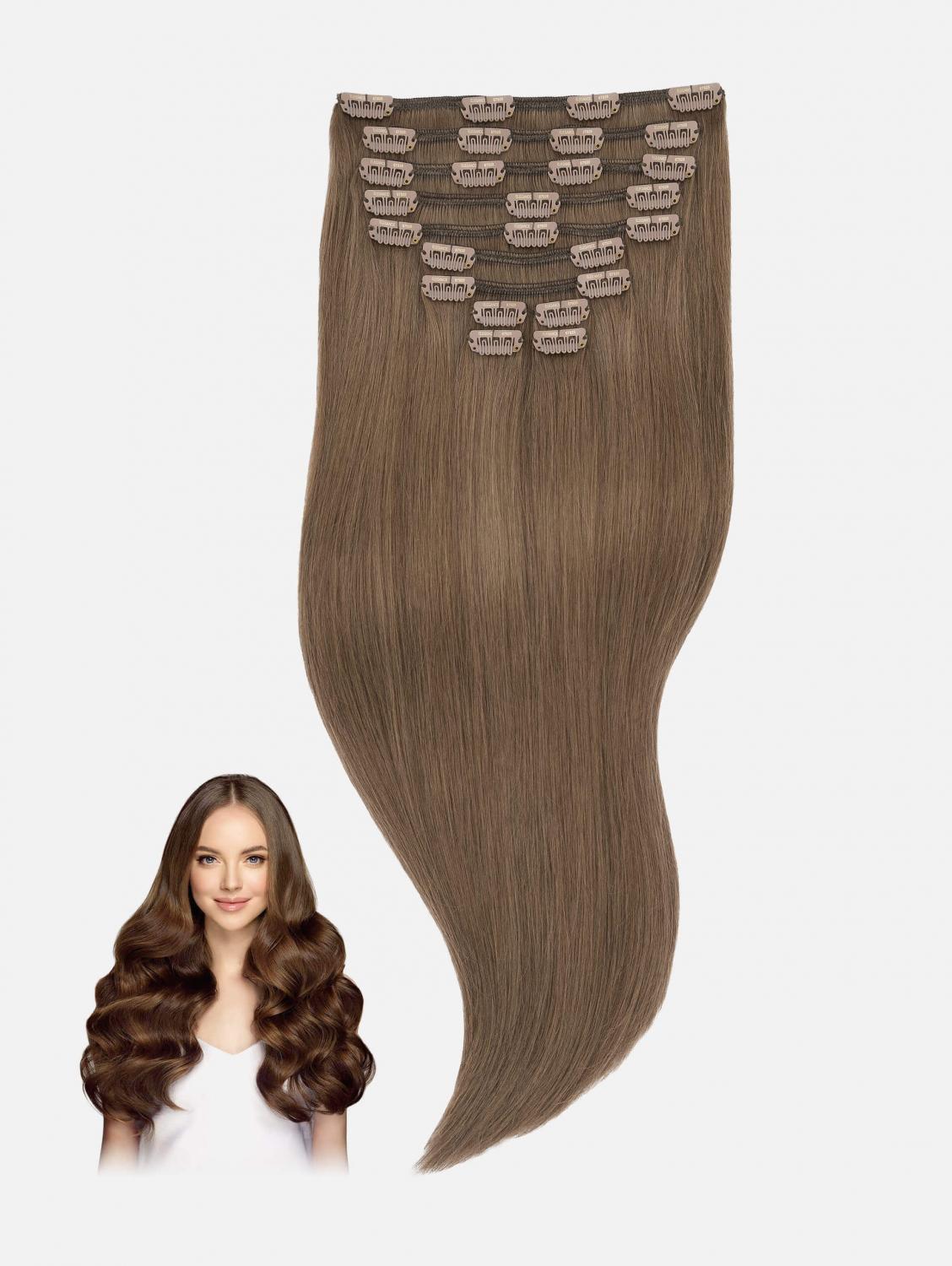 Original Clip-In Extensions Set LUXURY PLUS Steil